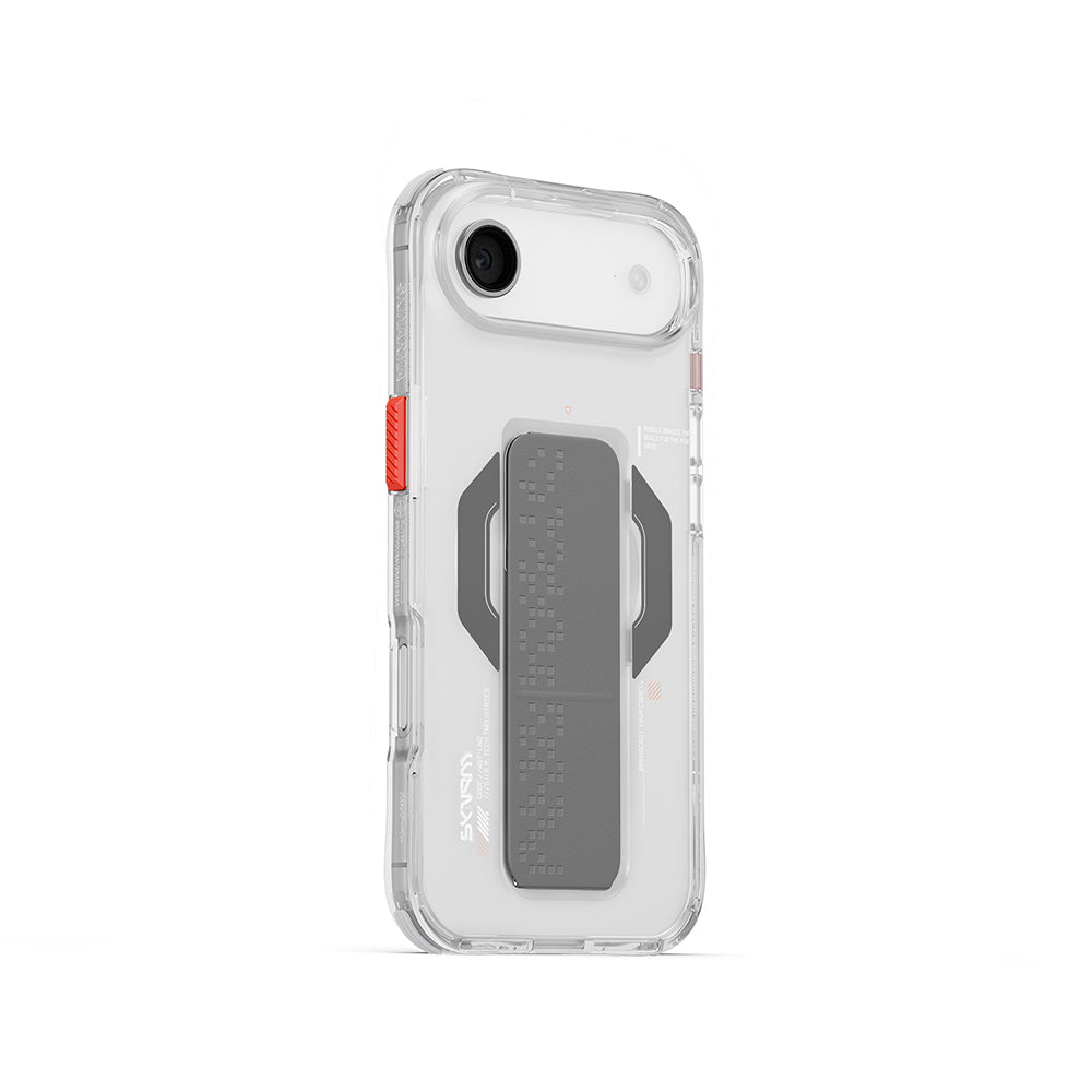 iPhone 17 Air Kılıf M-Safe Şarj Özellikli Airbag Tasarımlı Standlı Skinarma Haxa Kılıf