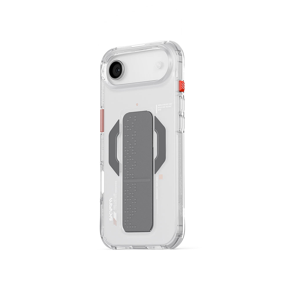iPhone 17 Air Kılıf M-Safe Şarj Özellikli Airbag Tasarımlı Standlı Skinarma Haxa Kılıf