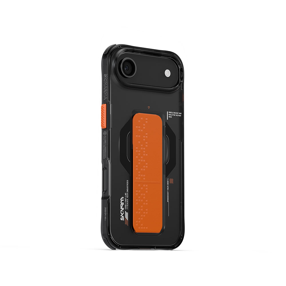 iPhone 17 Air Kılıf M-Safe Şarj Özellikli Airbag Tasarımlı Standlı Skinarma Haxa Kılıf