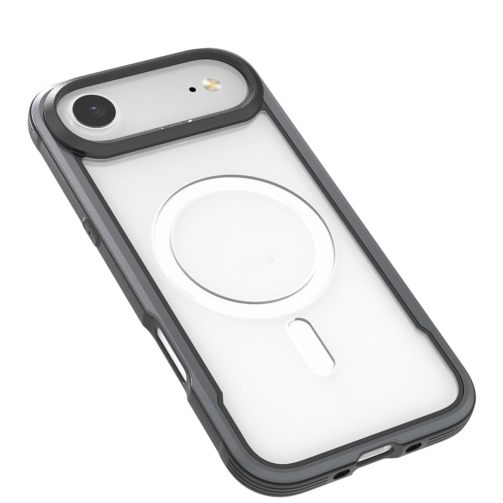 iPhone 17 Air Kılıf M-safe Şarj Özellikli Airbagli Raptic Shield Serisi Şeffaf Arka Yüzey Kılıf