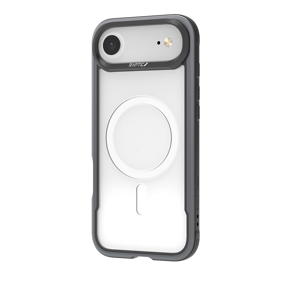 iPhone 17 Air Kılıf M-safe Şarj Özellikli Airbagli Raptic Shield Serisi Şeffaf Arka Yüzey Kılıf