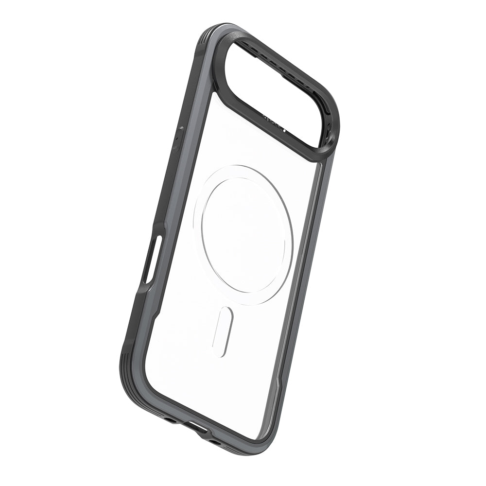 iPhone 17 Air Kılıf M-safe Şarj Özellikli Airbagli Raptic Shield Serisi Şeffaf Arka Yüzey Kılıf