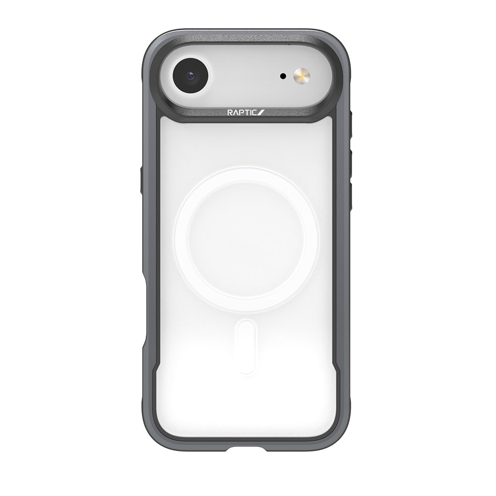 iPhone 17 Air Kılıf M-safe Şarj Özellikli Airbagli Raptic Shield Serisi Şeffaf Arka Yüzey Kılıf