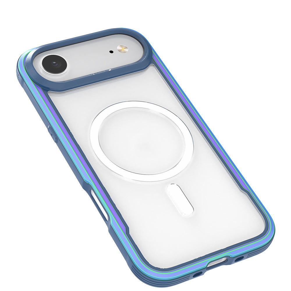 iPhone 17 Air Kılıf M-safe Şarj Özellikli Airbagli Raptic Shield Serisi Şeffaf Arka Yüzey Kılıf