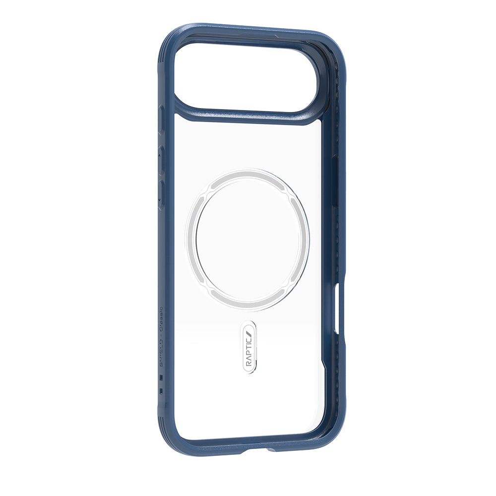 iPhone 17 Air Kılıf M-safe Şarj Özellikli Airbagli Raptic Shield Serisi Şeffaf Arka Yüzey Kılıf