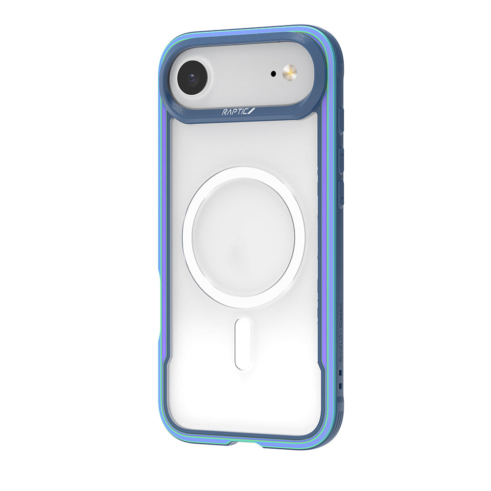 iPhone 17 Air Kılıf M-safe Şarj Özellikli Airbagli Raptic Shield Serisi Şeffaf Arka Yüzey Kılıf