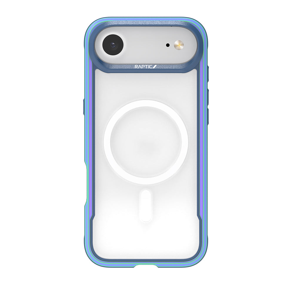 iPhone 17 Air Kılıf M-safe Şarj Özellikli Airbagli Raptic Shield Serisi Şeffaf Arka Yüzey Kılıf