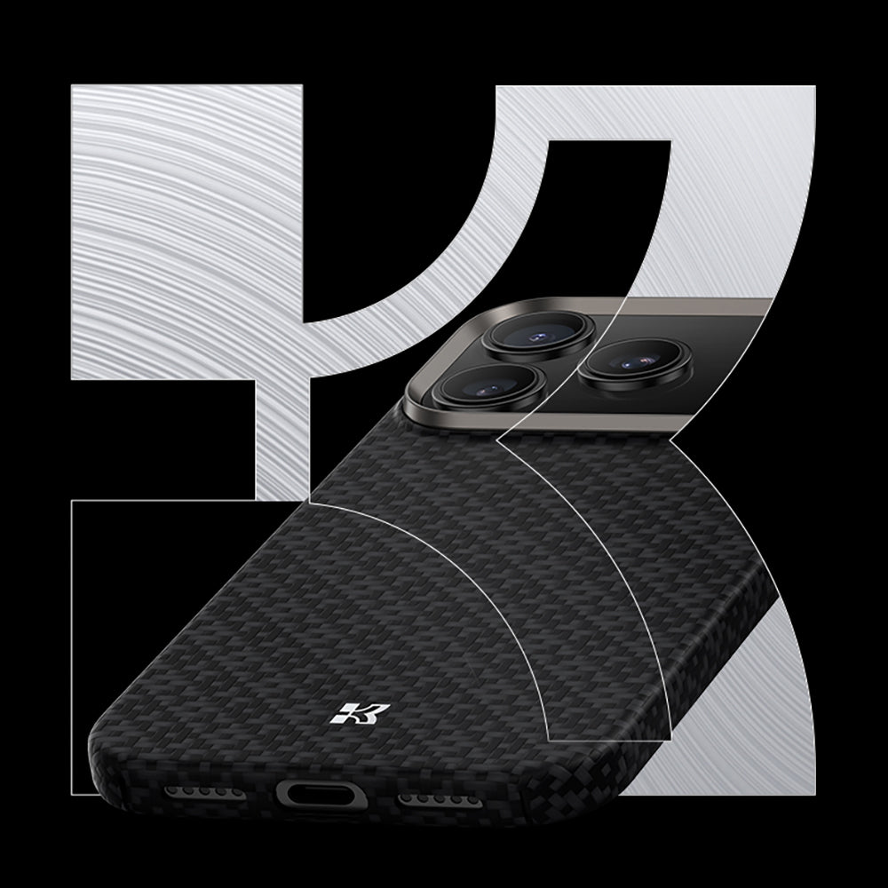 iPhone 17 Air Kılıf M-Safe Şarj Özellikli Benks ArmorAir ArmorGrid Serisi Kevlar Kılıf