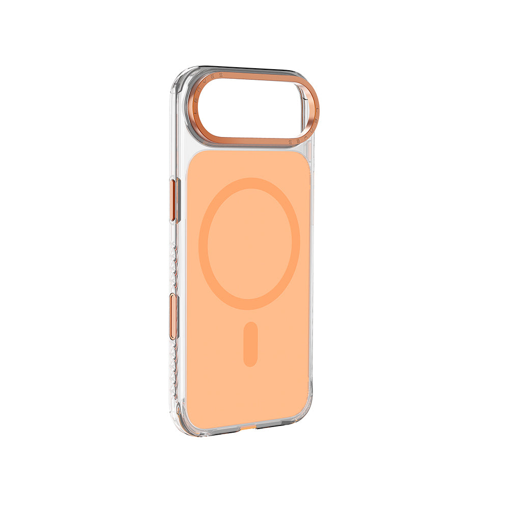 iPhone 17 Air Kılıf M-safe Şarj Özellikli Metal Kamera Çerçeveli Airbag Tasarımlı Lenyes CK221 Sert PC Kılıf