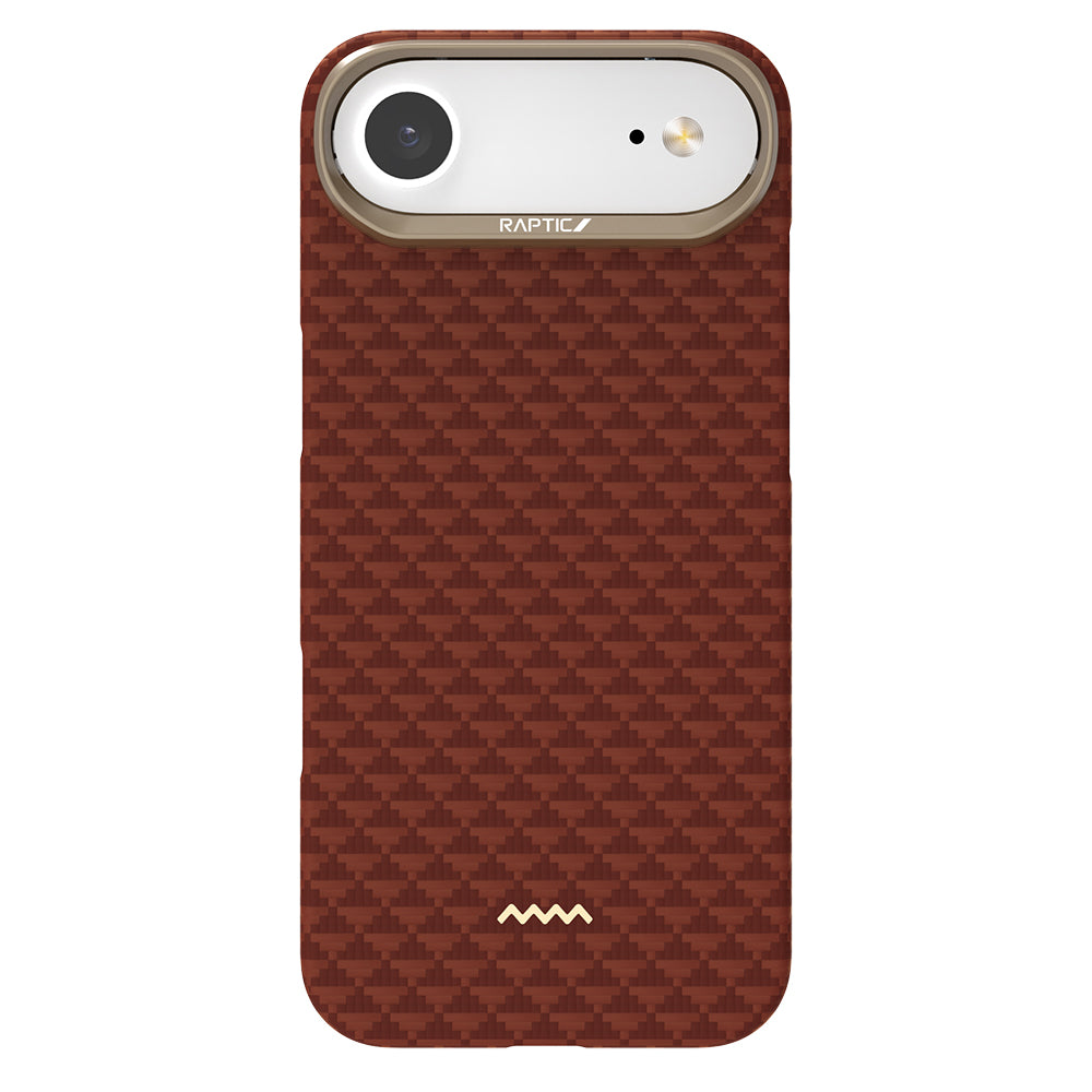 iPhone 17 Air Kılıf M-safe Şarj Özellikli Raptic Aramid Skin Origin Serisi Karbon Kılıf