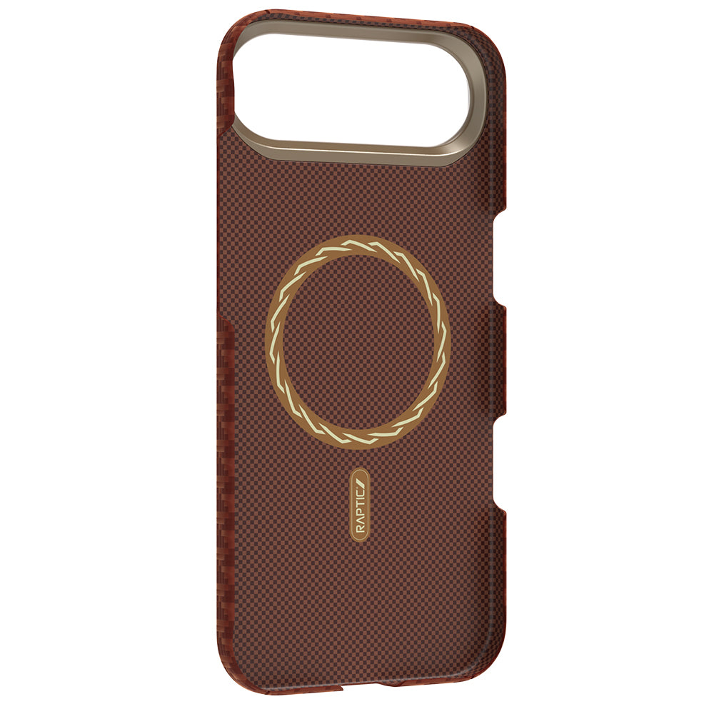 iPhone 17 Air Kılıf M-safe Şarj Özellikli Raptic Aramid Skin Origin Serisi Karbon Kılıf