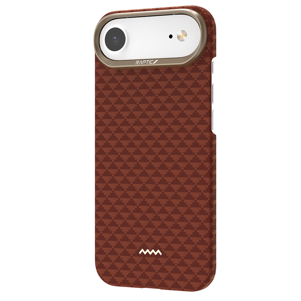 iPhone 17 Air Kılıf M-safe Şarj Özellikli Raptic Aramid Skin Origin Serisi Karbon Kılıf