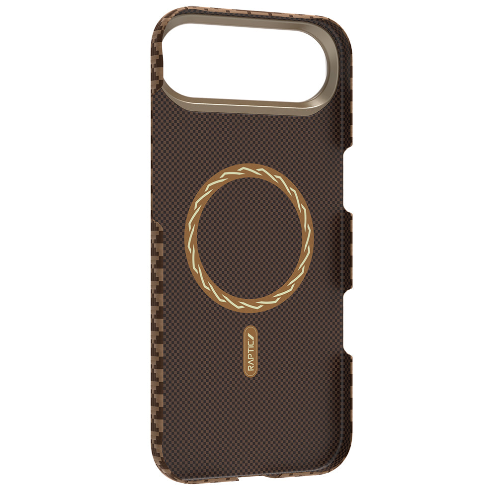 iPhone 17 Air Kılıf M-safe Şarj Özellikli Raptic Aramid Skin Origin Serisi Karbon Kılıf