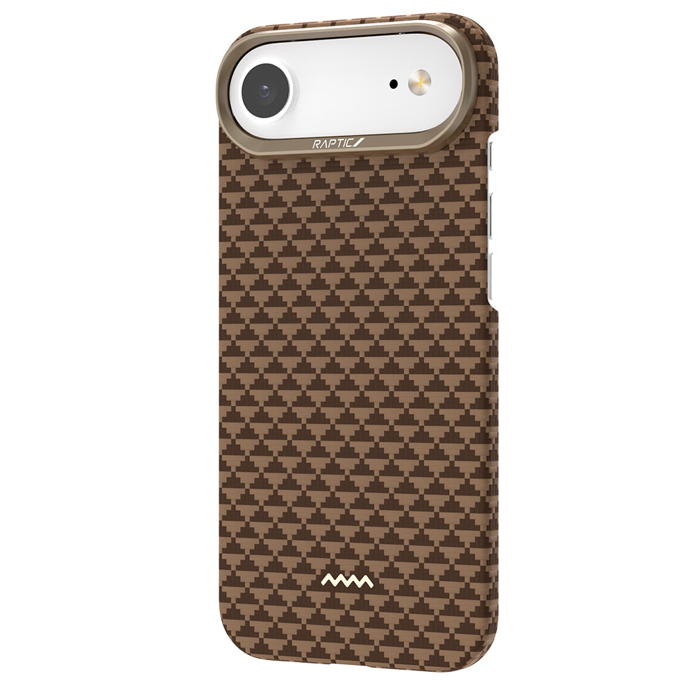 iPhone 17 Air Kılıf M-safe Şarj Özellikli Raptic Aramid Skin Origin Serisi Karbon Kılıf