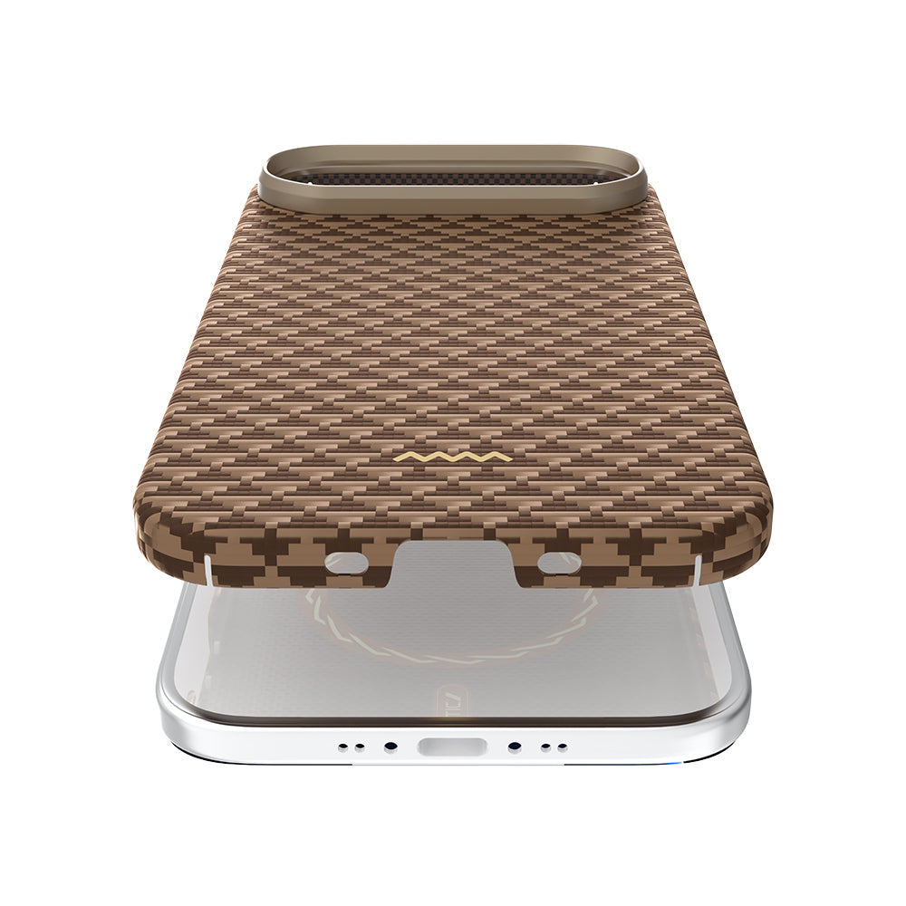 iPhone 17 Air Kılıf M-safe Şarj Özellikli Raptic Aramid Skin Origin Serisi Karbon Kılıf