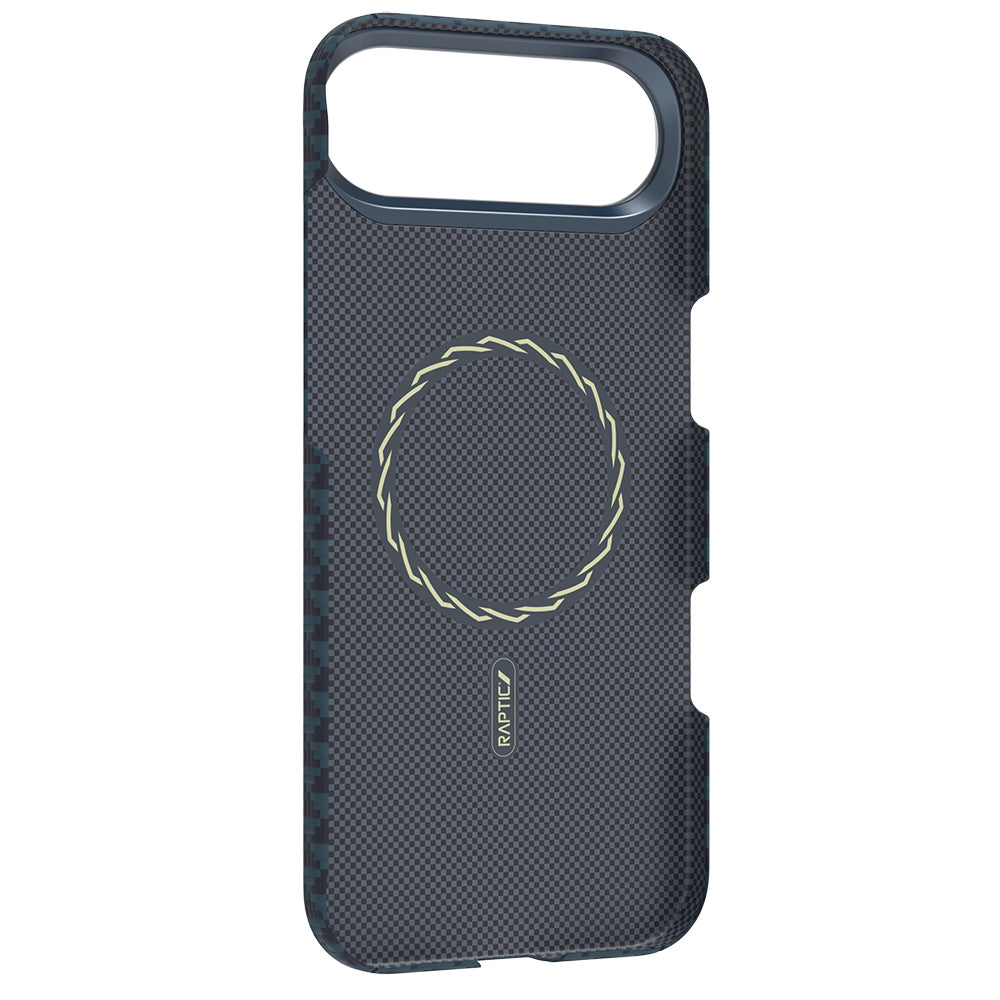 iPhone 17 Air Kılıf M-safe Şarj Özellikli Raptic Aramid Skin Origin Serisi Karbon Kılıf