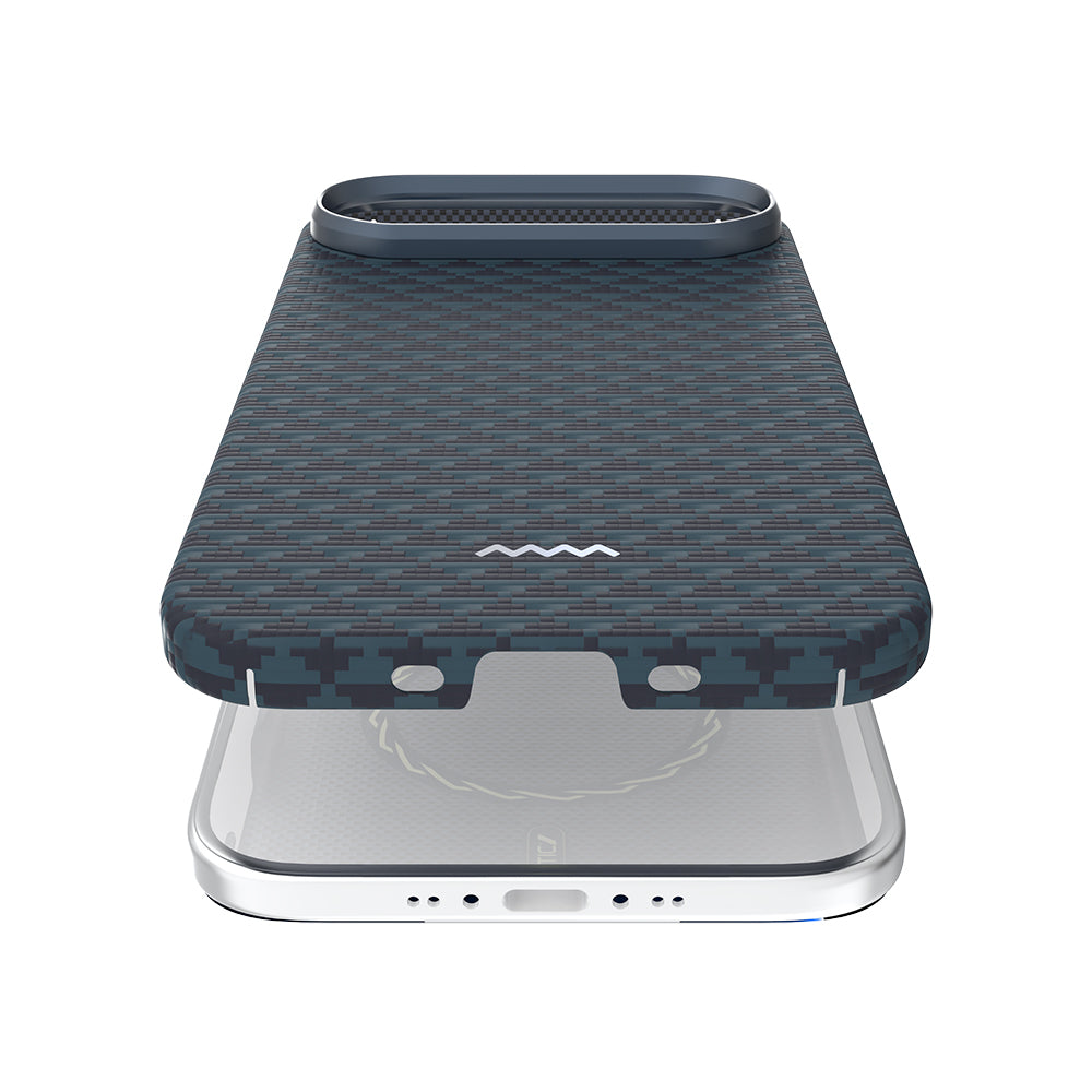 iPhone 17 Air Kılıf M-safe Şarj Özellikli Raptic Aramid Skin Origin Serisi Karbon Kılıf