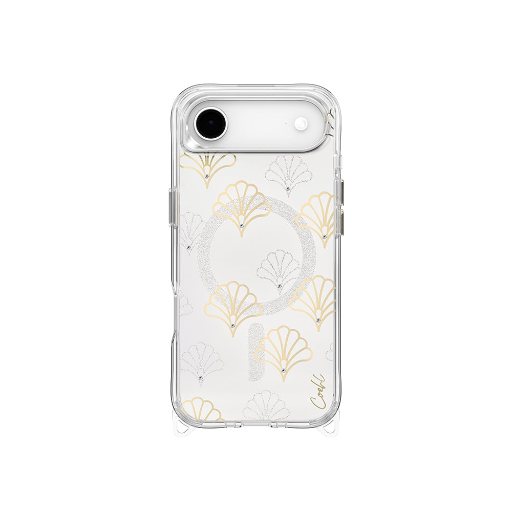 iPhone 17 Air Kılıf M-safe Şarj Özellikli Şeffaf Desenli Arka Yüzey Coehl Maree Kılıf
