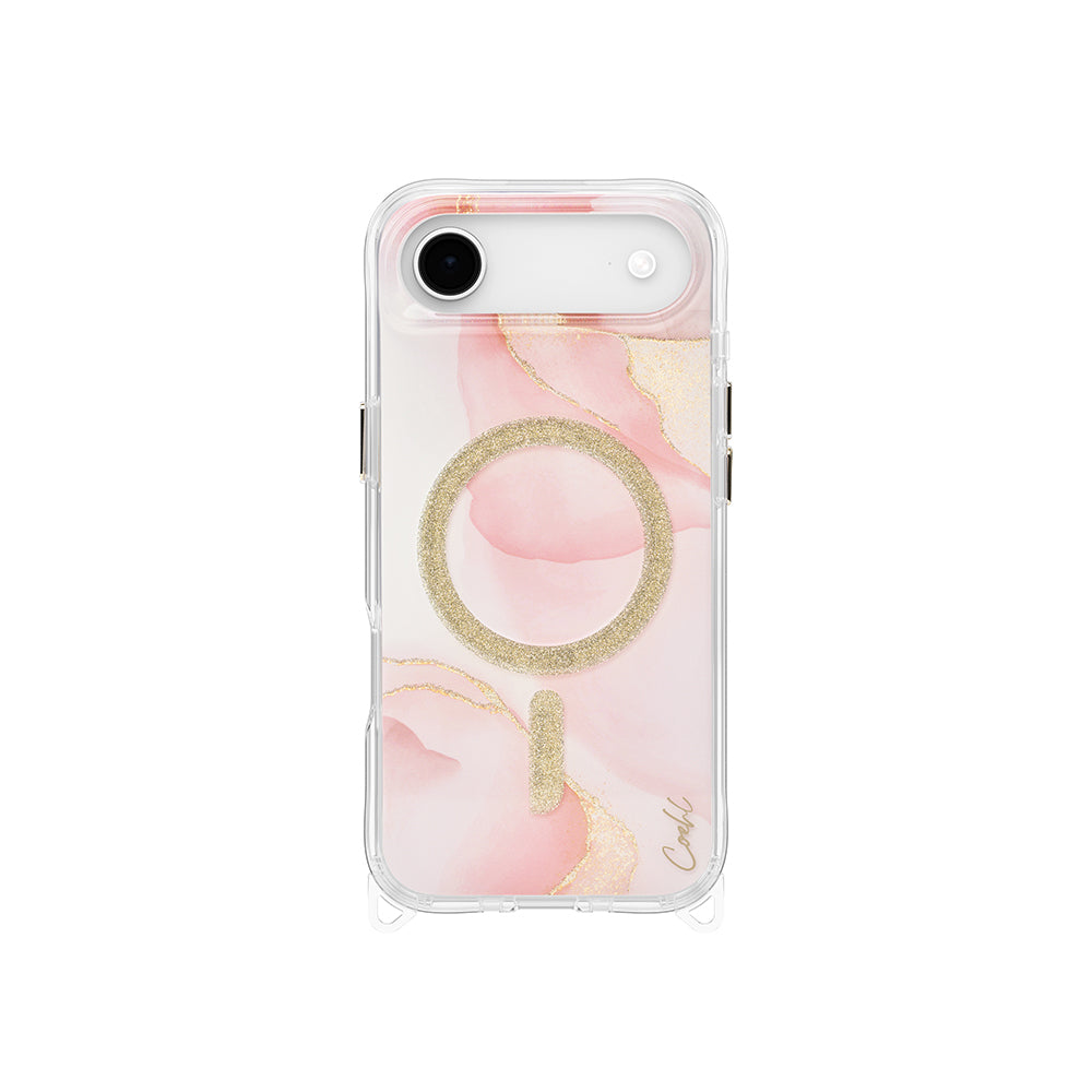 iPhone 17 Air Kılıf M-safe Şarj Özellikli Simli Magnetik Coehl Aeris Kılıf