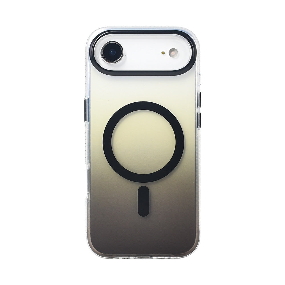 iPhone 17 Air Kılıf M-safe Şarj Özellikli Transparan Renk Geçişli Zore Toros Kılıf
