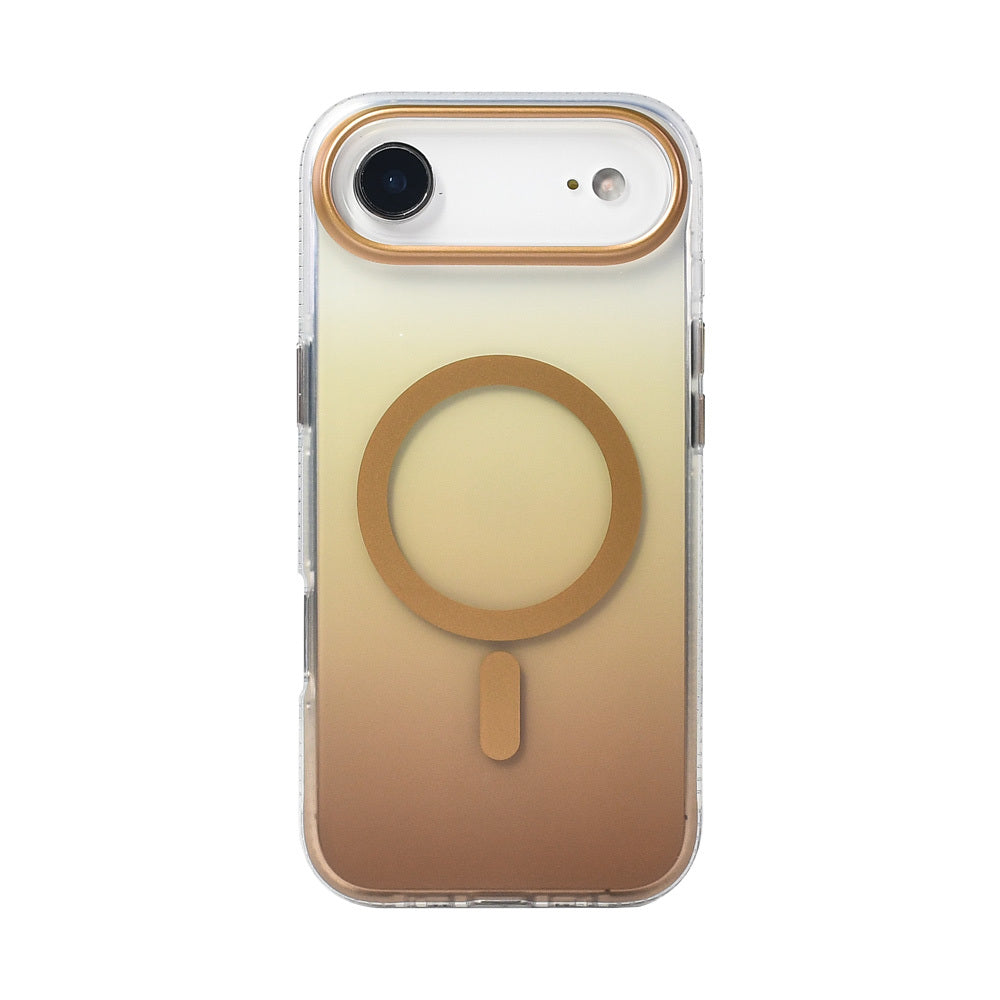 iPhone 17 Air Kılıf M-safe Şarj Özellikli Transparan Renk Geçişli Zore Toros Kılıf