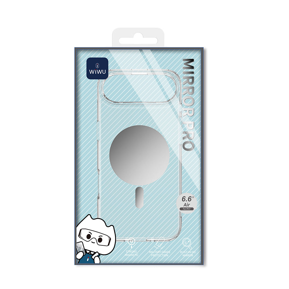 iPhone 17 Air Kılıf M-safe Şarj Özellikli Wiwu MCC-701 Aynalı Pro Serisi Sert PC Kılıf
