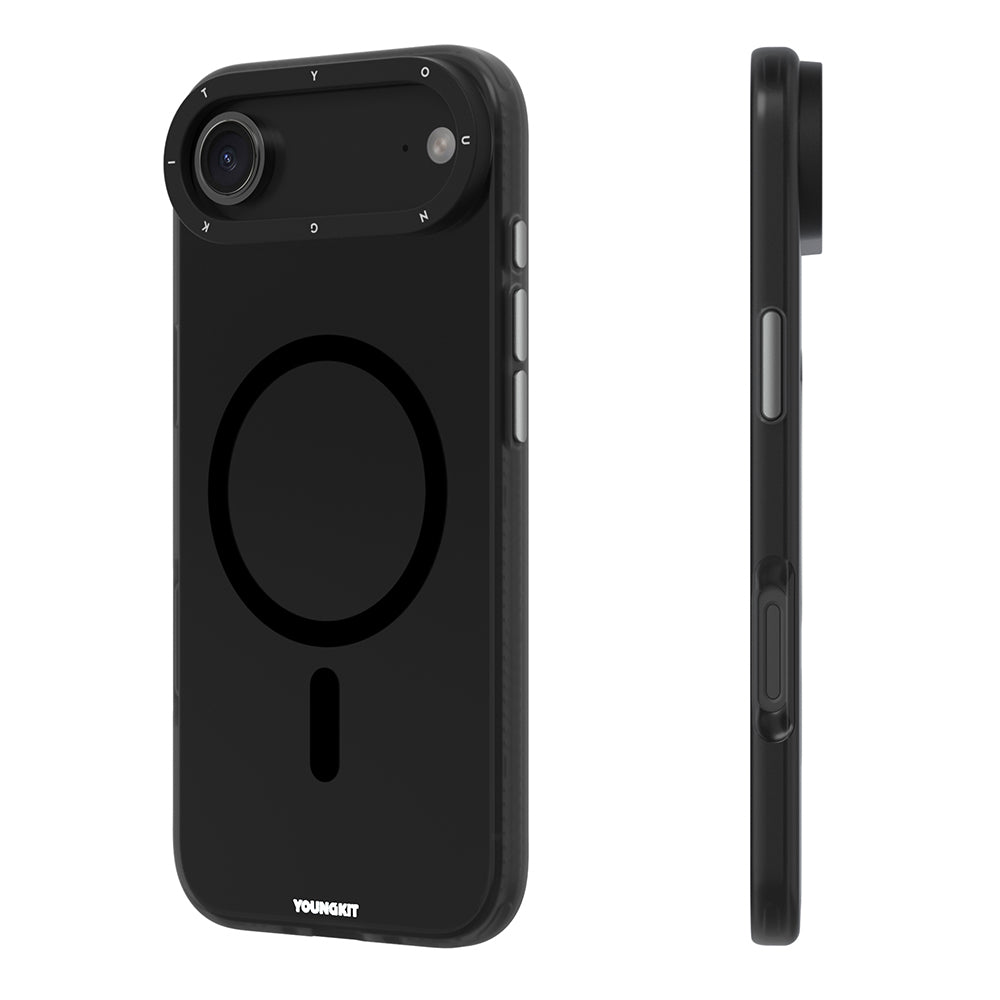 iPhone 17 Air Kılıf M-safe Şarj Özellikli Youngkit Hidden Sand Serisi Kılıf