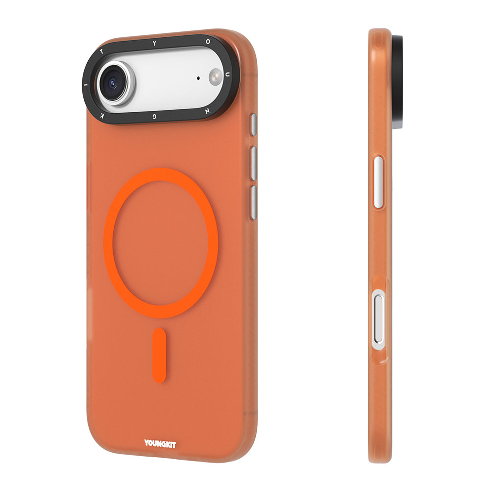 iPhone 17 Air Kılıf M-safe Şarj Özellikli Youngkit Hidden Sand Serisi Kılıf