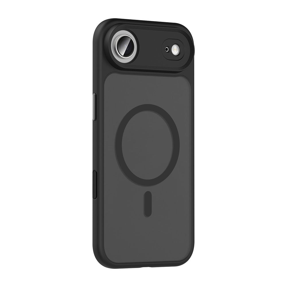 iPhone 17 Air Kılıf Mat Arka Yüzey Wireless Şarj Özellikli Zore Flet M-safe Kılıf