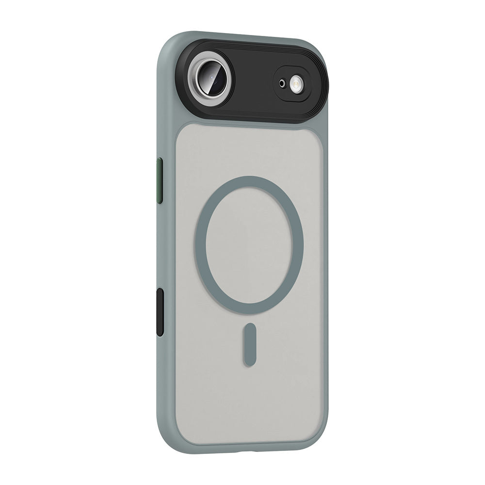 iPhone 17 Air Kılıf Mat Arka Yüzey Wireless Şarj Özellikli Zore Flet M-safe Kılıf