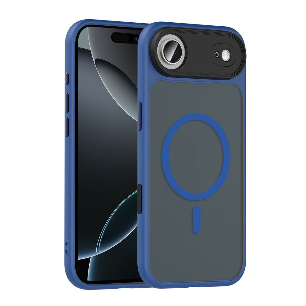 iPhone 17 Air Kılıf Mat Arka Yüzey Wireless Şarj Özellikli Zore Flet M-safe Kılıf