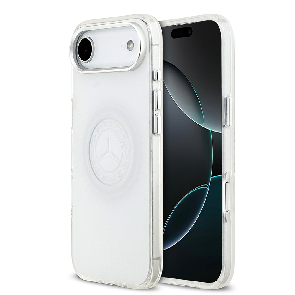 iPhone 17 Air Kılıf Mercedes Benz Orijinal Lisanslı M-safe Şarj Özellikli Buzlu PC Nostaljik Yıldız Dizayn Kılıf
