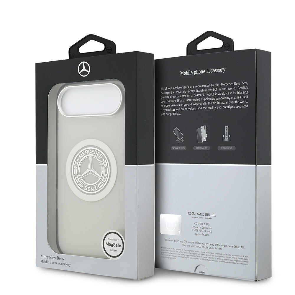 iPhone 17 Air Kılıf Mercedes Benz Orijinal Lisanslı M-safe Şarj Özellikli Çift Katmanlı PC Nostaljik Yıldız Dizayn Kılıf
