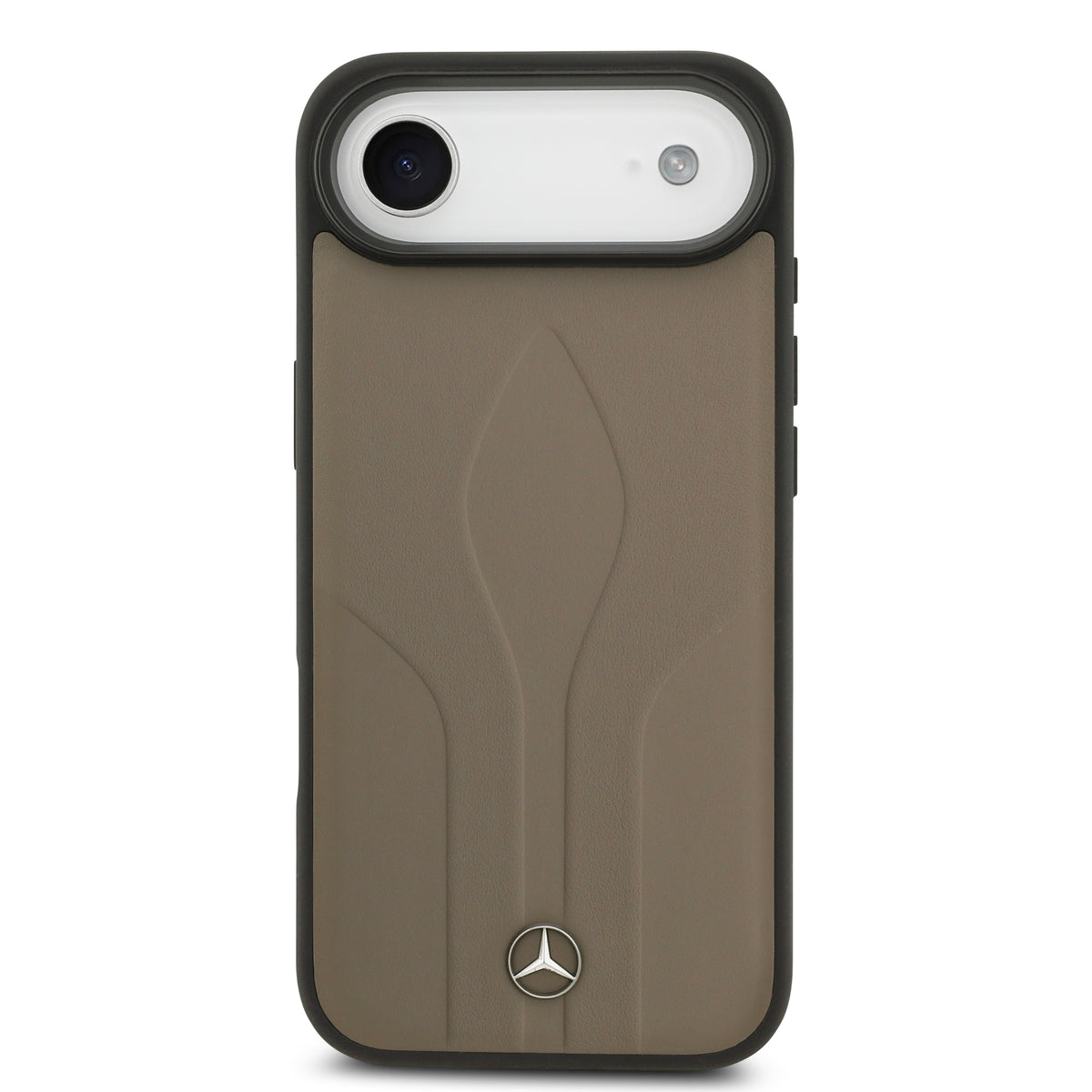 iPhone 17 Air Kılıf Mercedes Benz Orijinal Lisanslı M-safe Şarj Özellikli Dokulu Desenli Deri Kılıf