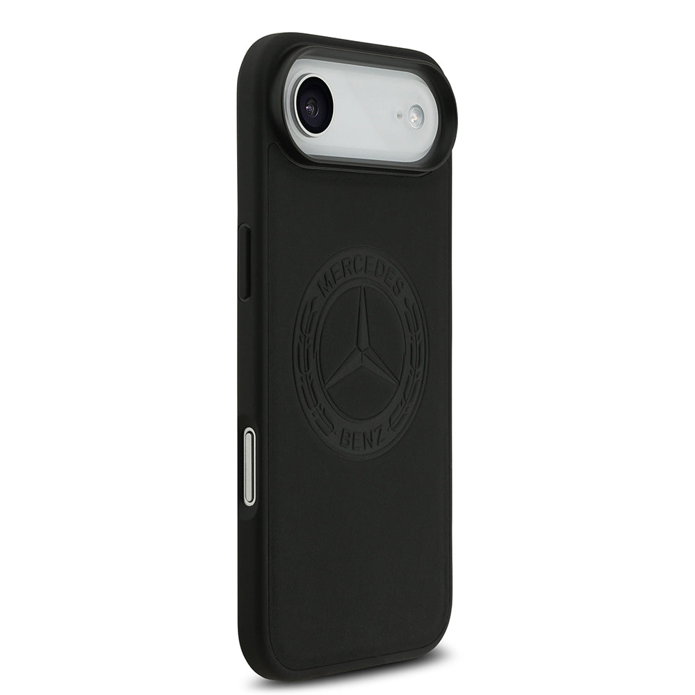 iPhone 17 Air Kılıf Mercedes Benz Orijinal Lisanslı M-safe Şarj Özellikli Hakiki Deri Nostaljik Yıldız Dizayn Kılıf