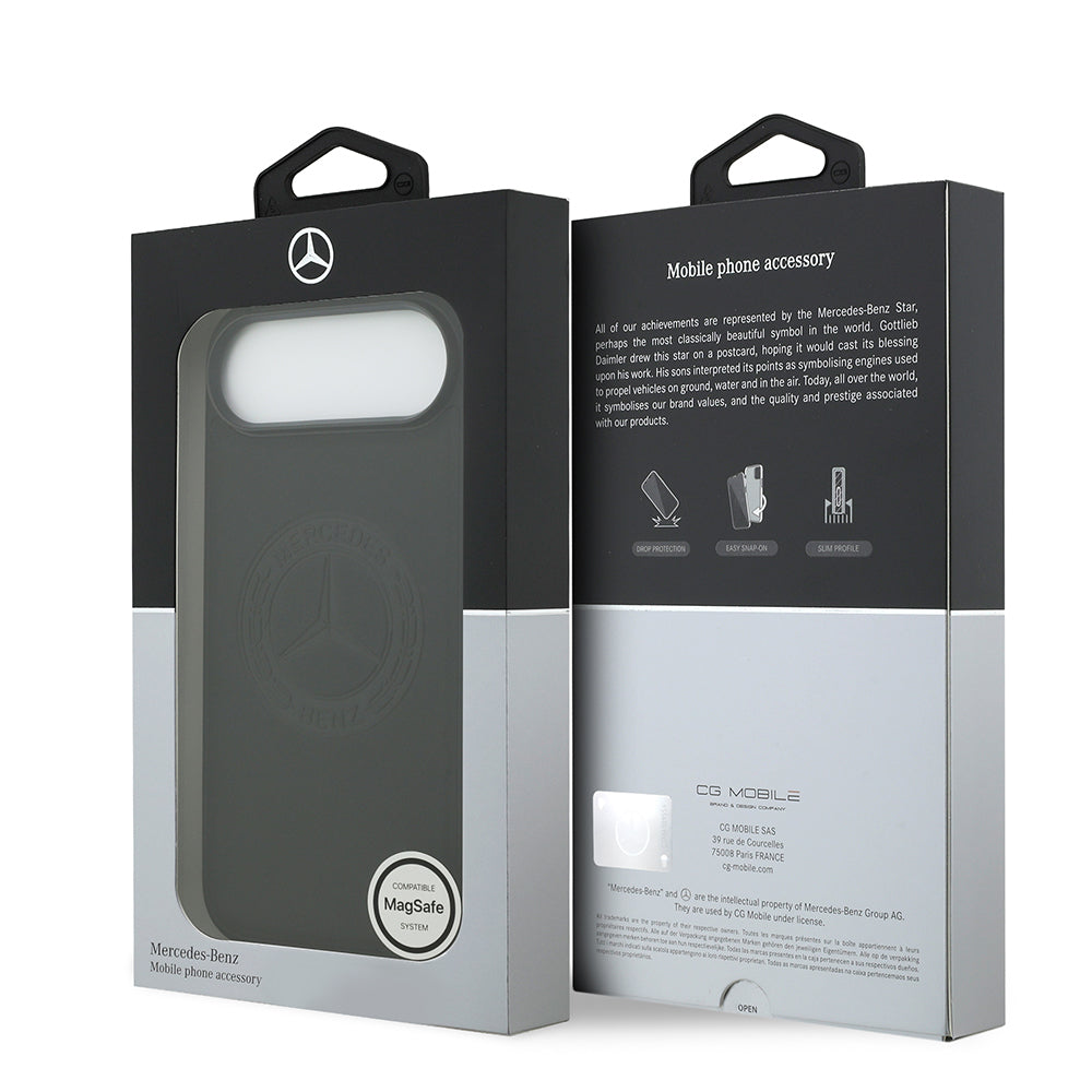 iPhone 17 Air Kılıf Mercedes Benz Orijinal Lisanslı M-safe Şarj Özellikli Hakiki Deri Nostaljik Yıldız Dizayn Kılıf