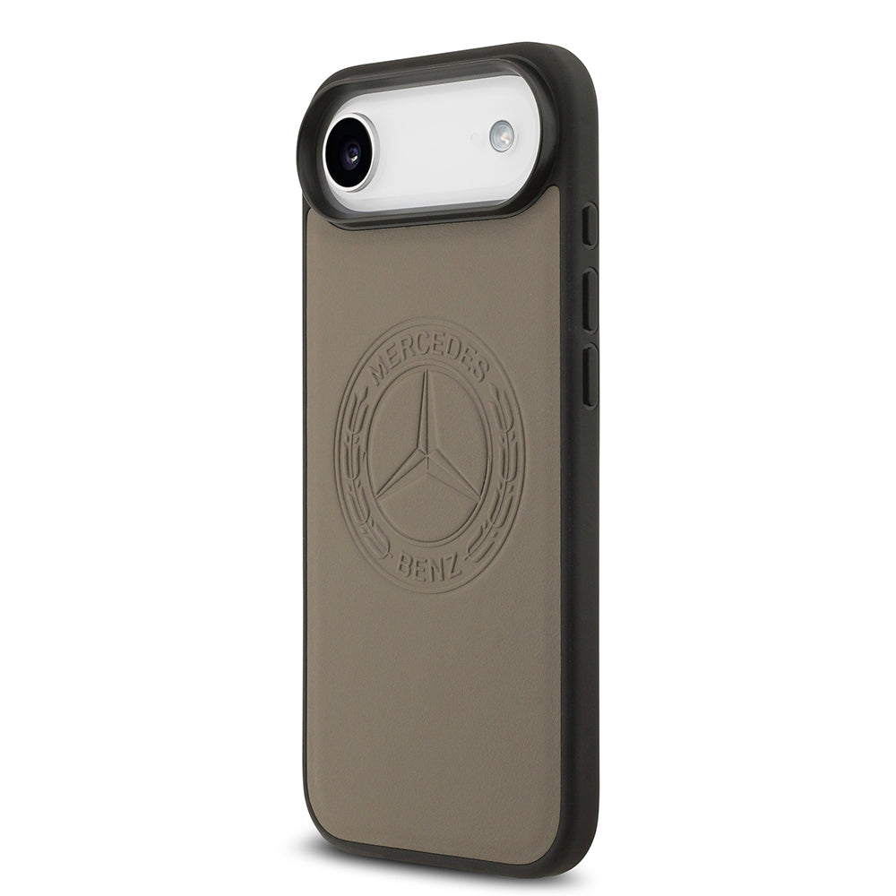 iPhone 17 Air Kılıf Mercedes Benz Orijinal Lisanslı M-safe Şarj Özellikli Hakiki Deri Nostaljik Yıldız Dizayn Kılıf