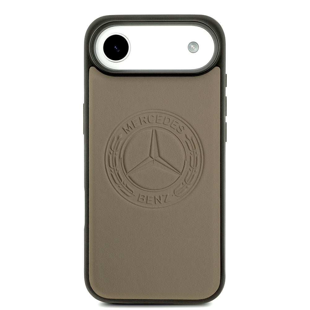 iPhone 17 Air Kılıf Mercedes Benz Orijinal Lisanslı M-safe Şarj Özellikli Hakiki Deri Nostaljik Yıldız Dizayn Kılıf