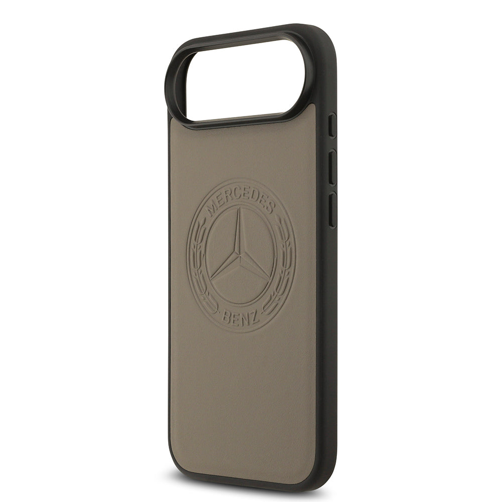 iPhone 17 Air Kılıf Mercedes Benz Orijinal Lisanslı M-safe Şarj Özellikli Hakiki Deri Nostaljik Yıldız Dizayn Kılıf