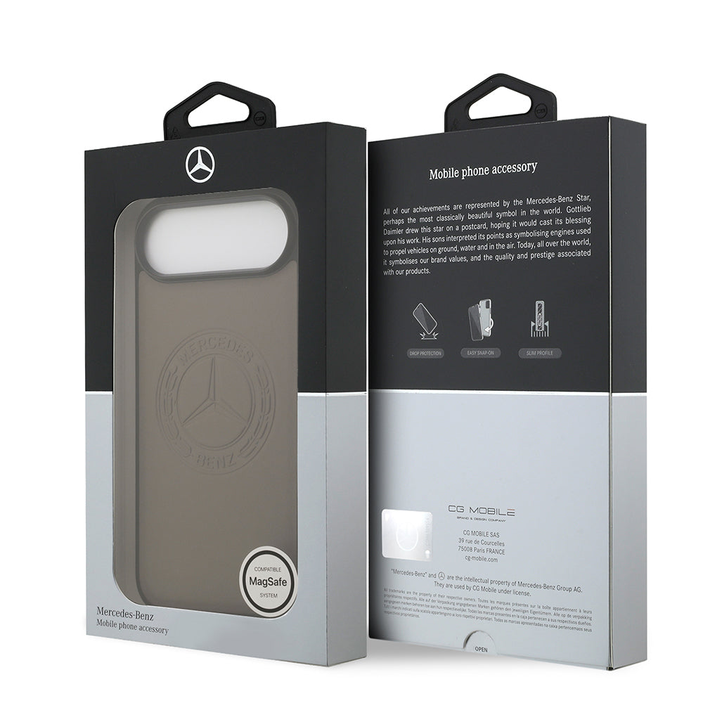 iPhone 17 Air Kılıf Mercedes Benz Orijinal Lisanslı M-safe Şarj Özellikli Hakiki Deri Nostaljik Yıldız Dizayn Kılıf