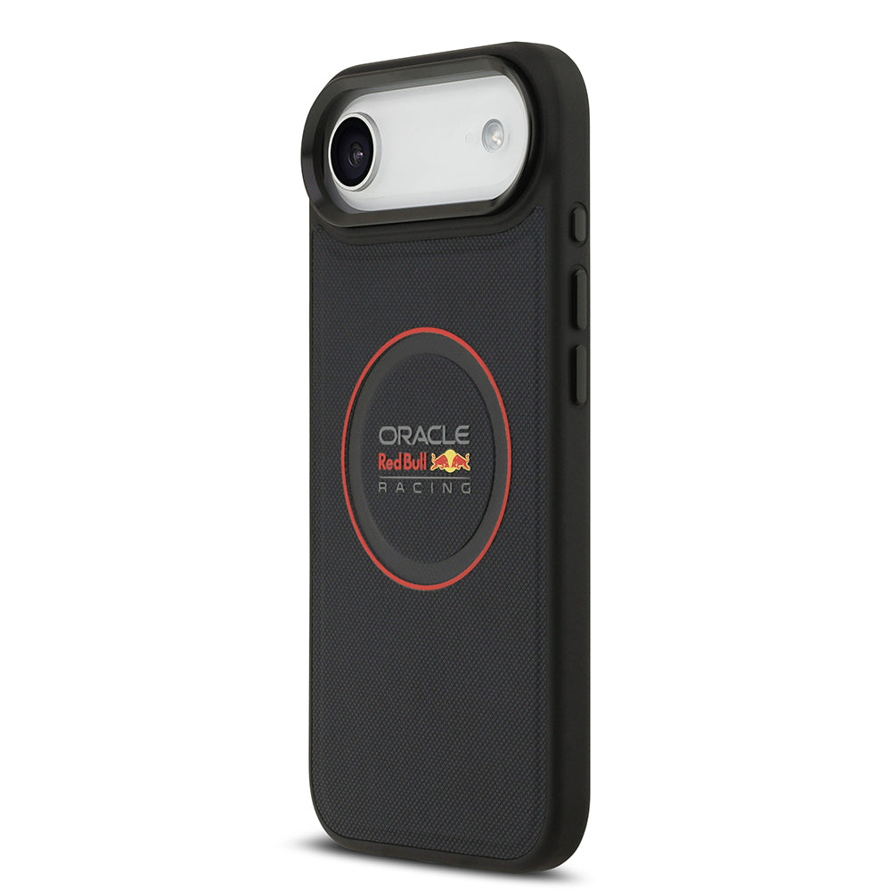iPhone 17 Air Kılıf Redbull Orijinal Lisanslı M-safe Şarj Özellikli Kırmızı Halka ve Logo Kabartmalı PU Deri Kılıf