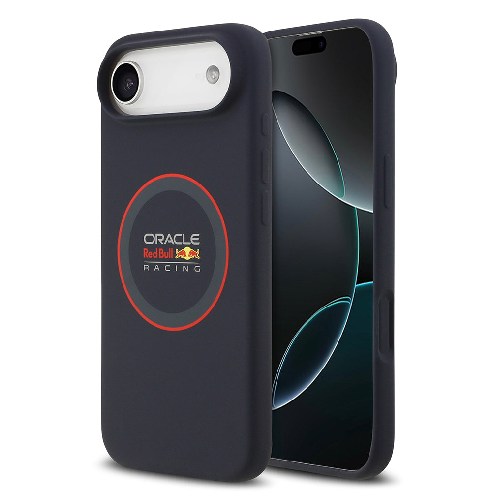 iPhone 17 Air Kılıf Redbull Orijinal Lisanslı M-safe Şarj Özellikli Kırmızı Halka ve Logo Silikon Kılıf