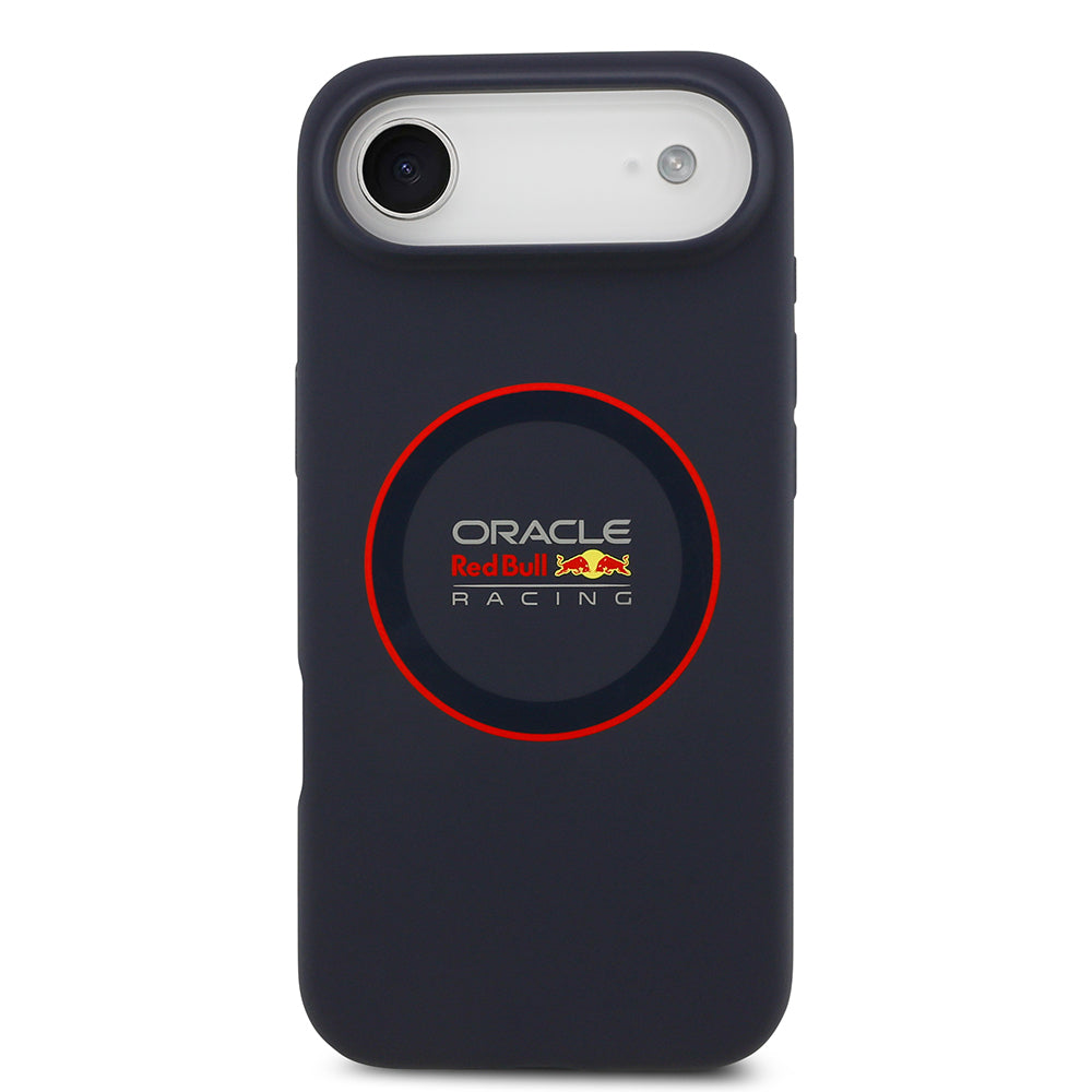 iPhone 17 Air Kılıf Redbull Orijinal Lisanslı M-safe Şarj Özellikli Kırmızı Halka ve Logo Silikon Kılıf