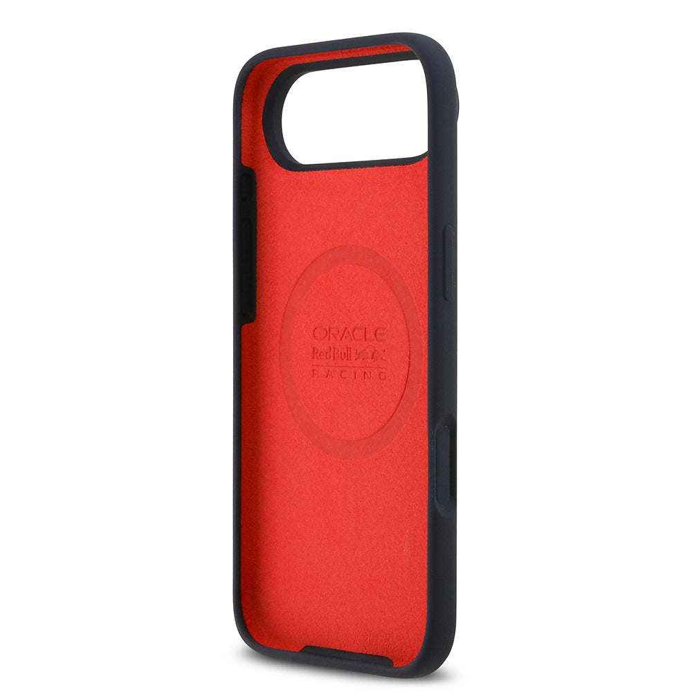 iPhone 17 Air Kılıf Redbull Orijinal Lisanslı M-safe Şarj Özellikli Kırmızı Halka ve Logo Silikon Kılıf