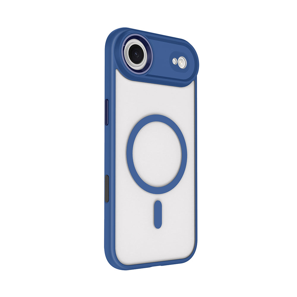 iPhone 17 Air Kılıf Wireless Şarj Özellikli Zore Krom M-safe Silikon Kılıf
