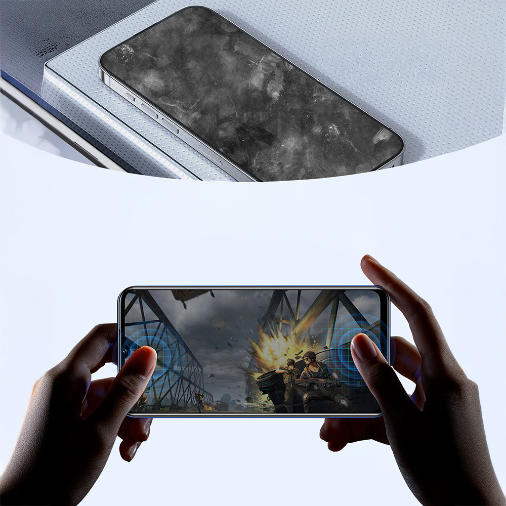 iPhone 17 Air Raptic Air Glass 2.5D Privacy Hayalet Ekran Koruyucu 2 Adet + Kolay Uygulama Aparatlı