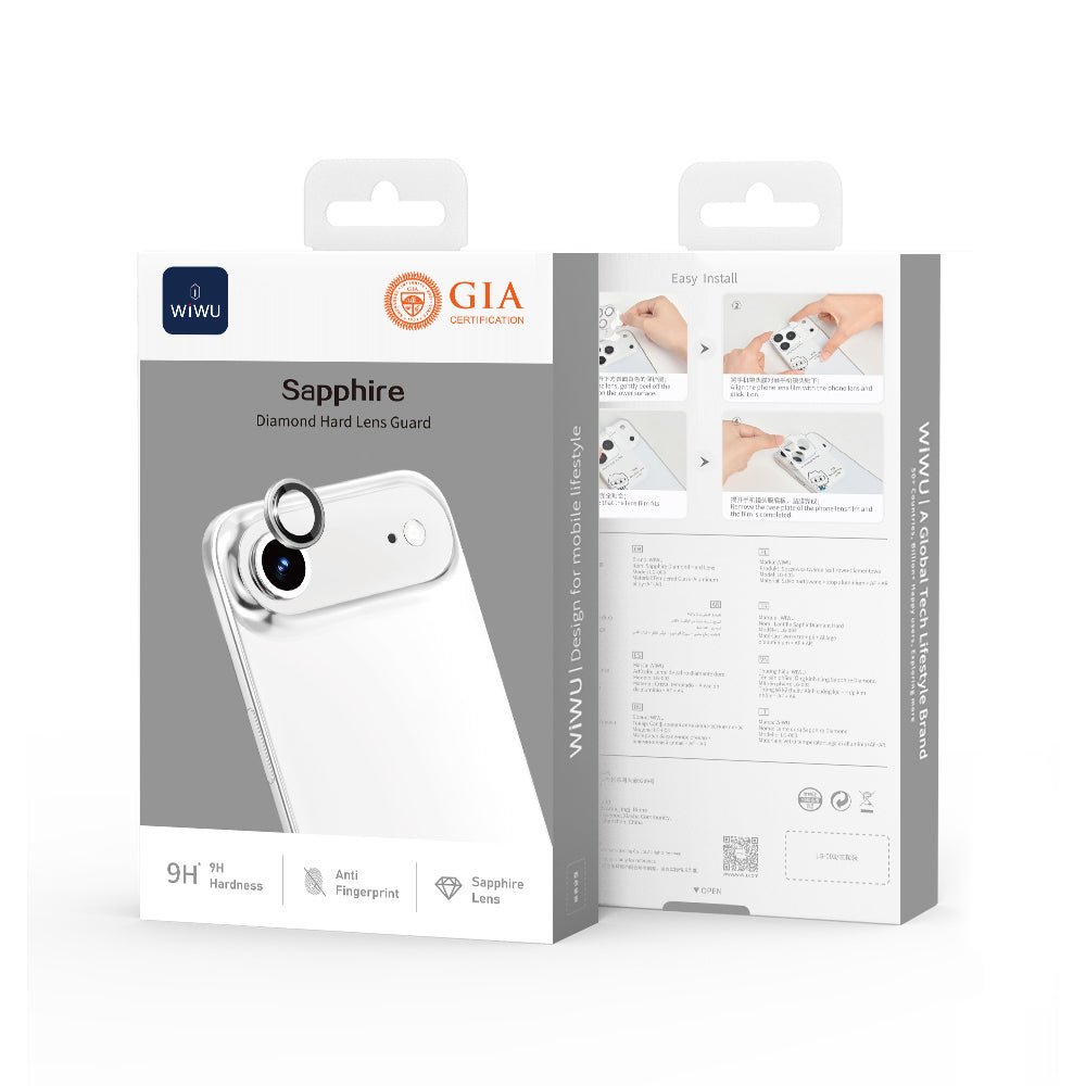 iPhone 17 Air Wiwu LG-003 Lens Guard Çizilmeye Karşı Dayanıklı Safir Kamera Lens Koruyucu