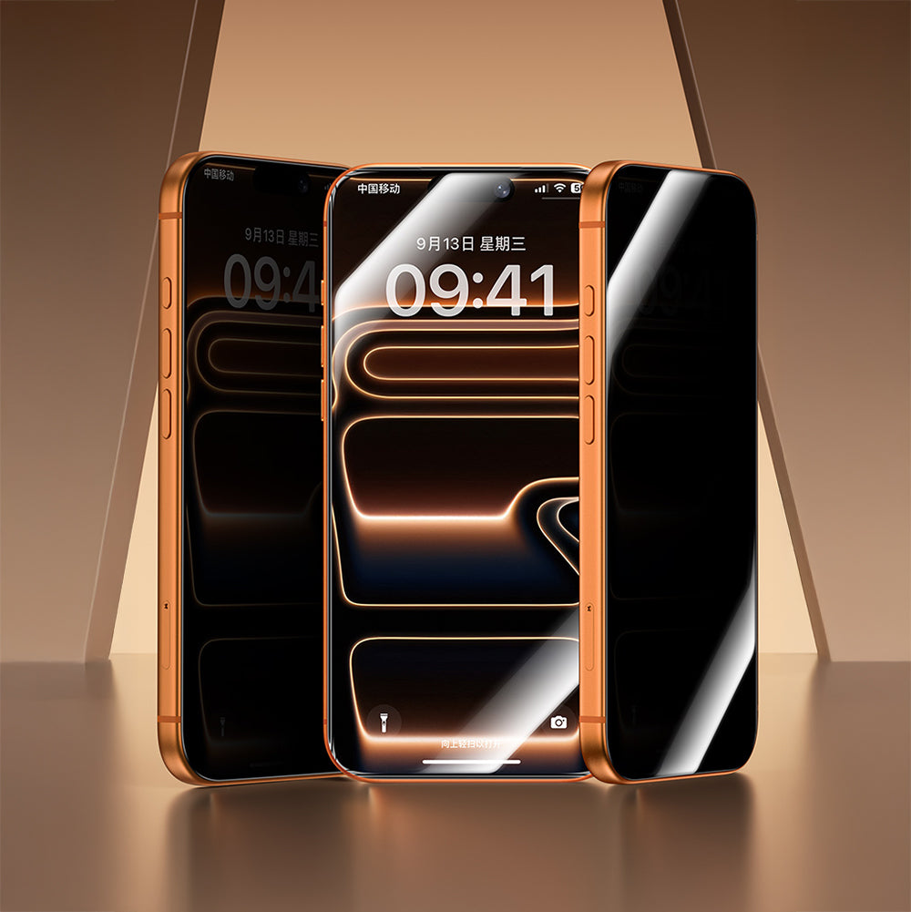 iPhone 17 Benks Glass Warrior 2.0 EZFita Privacy Hayalet Cam Ekran Koruyucu + Kolay Uygulama Aparatı