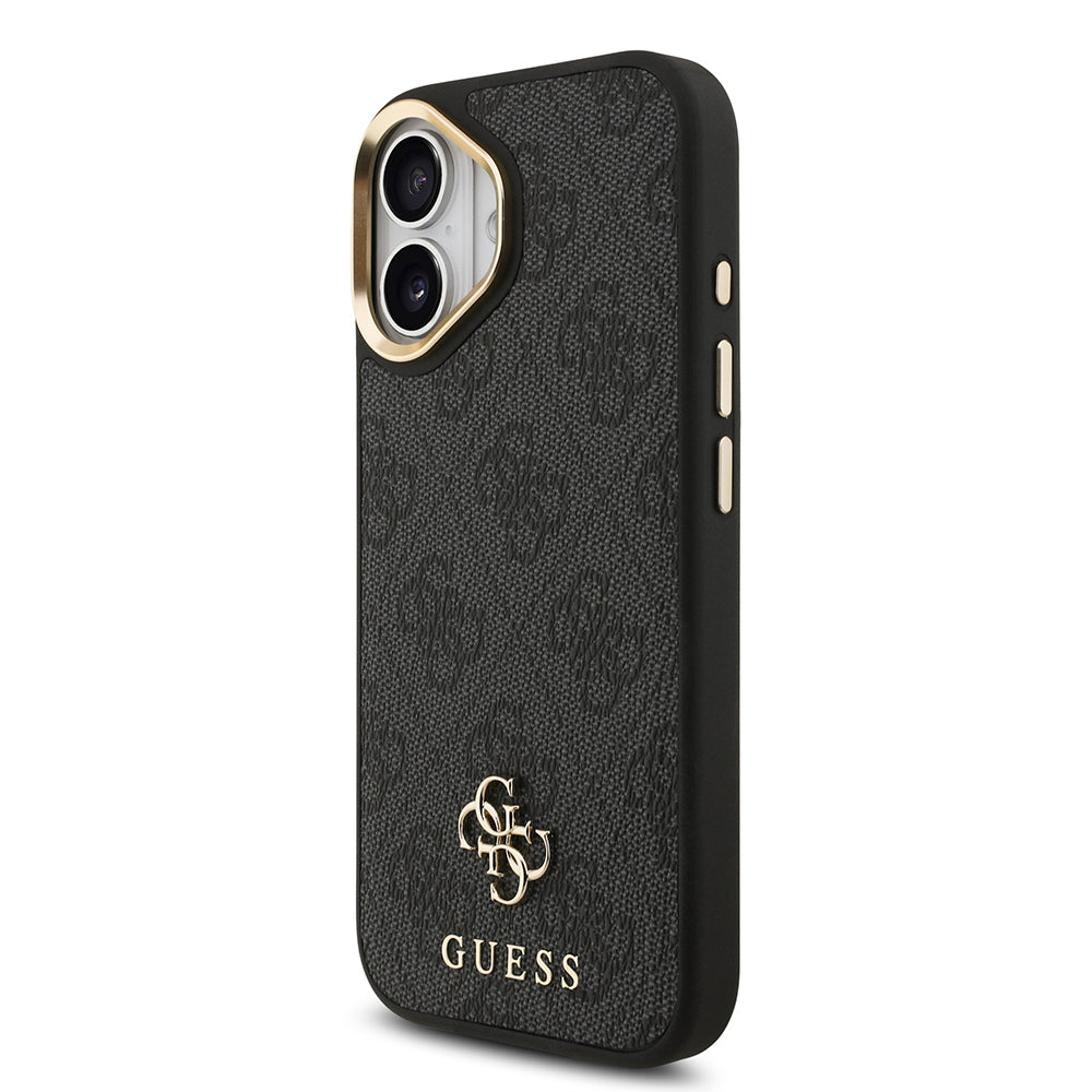 iPhone 17 Guess Orijinal Lisanslı 4G ve Yazı Logolu Kılıf + Ekran Koruyucu + Lens Koruyucu 3in1 Aksesuar Seti