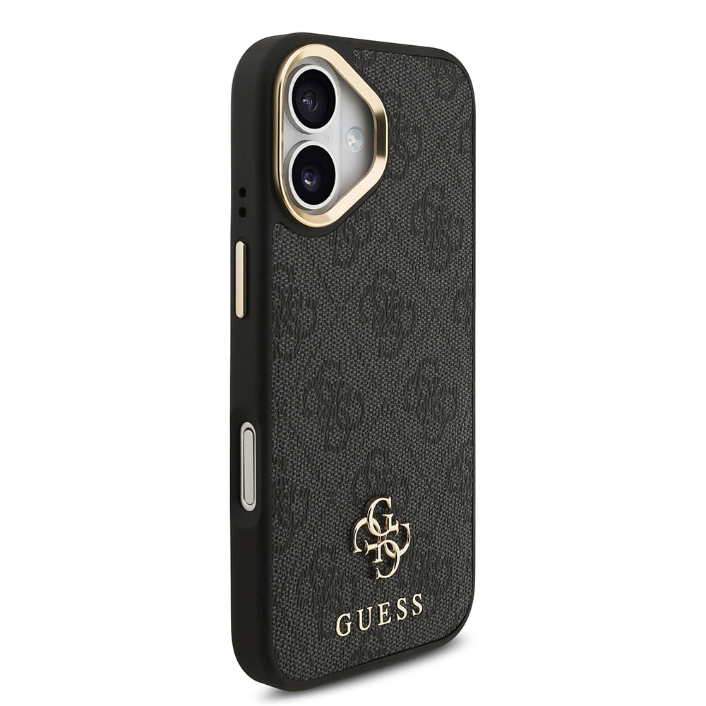 iPhone 17 Guess Orijinal Lisanslı 4G ve Yazı Logolu Kılıf + Ekran Koruyucu + Lens Koruyucu 3in1 Aksesuar Seti